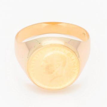 Ring - 18 karaat Geel goud - Munt, Nieuw