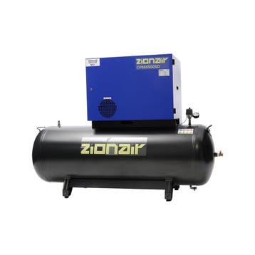 Compressor gedempt 5,5kW 400V 11 bar 500L tank ster-driehoek, Verzenden, Nieuw
