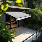 Zonnescherm Ornella mit wandhouder - 300 x 250 cm, lichtgrij, Tuin en Terras, Zonneschermen, Verzenden, Nieuw