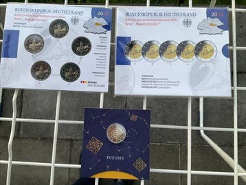 Duitsland, Letland. 2 Euro 2022/2024 (11 monnaies) Proof +