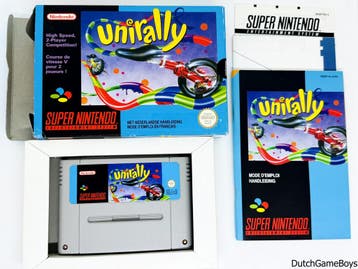 Super Nintendo / Snes - Unirally + Map - FAH, Spelcomputers en Games, Games | Nintendo Super NES, Verzenden, Gebruikt