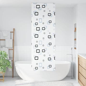 vidaXL Doucherolgordijn 70x240 cm stofbreedte 66 cm, Verzenden, Nieuw, Wit