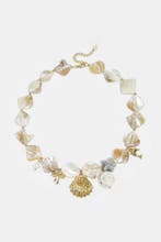 Ketting met kralen van zeeschelpen, schelpen,, Verzenden, Nieuw