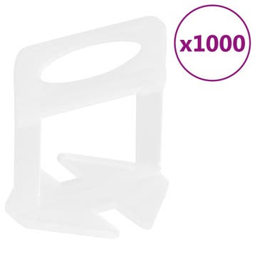 vidaXL Nivelleerklemmen voor tegels 1000 st 1,5 mm, Verzenden, Nieuw