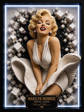 Lego Merchandise - Art - “Marilyn – Forever a Legend” by Ldm, Nieuw