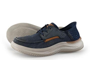 Skechers Bootschoenen in maat 42 Blauw, Kleding | Heren, Schoenen, Boots, Zo goed als nieuw, Skechers, Verzenden