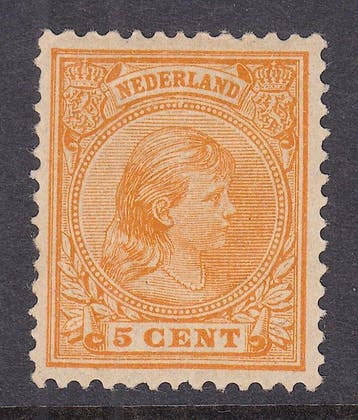 Nederland 1891/1893 - Koningin Wilhelmina, kleurafwijking, Postzegels en Munten, Postzegels | Nederland, Gestempeld