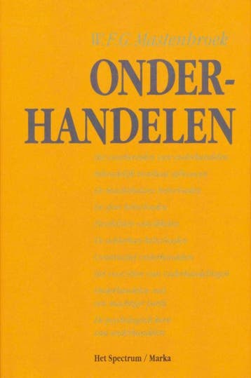 Onderhandelen 9789027429377 W.F.G. Mastenbroek, Verzenden, Zo goed als nieuw, W.F.G. Mastenbroek