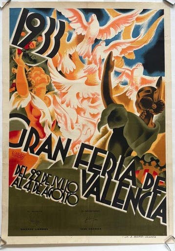 E. Cabero Torrens - Lit. J. Avino - Valencia - Gran Feria de