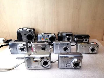 Sony, Kodak, hp Lotto di 10 fotocamere digitali compatte, Nieuw