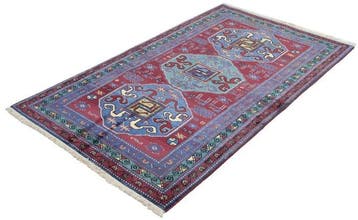 Kazak antiek wolkenbandtapijt - Vloerkleed - 190 cm - 110 cm, Nieuw