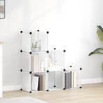 vidaXL Opbergmeubel met 6 vakken polypropeen transparant, Verzenden, Nieuw