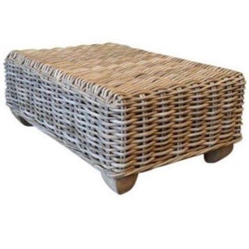 Toronto lounge tuintafel 60x90 cm naturel rotan, Ophalen of Verzenden, Nieuw