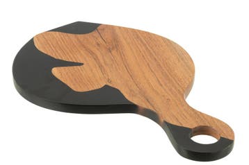 Snijplank Modern Acacia Hout/Hars Naturel/Zwart, Verzenden, Nieuw