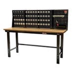 Werkbank met achterwand – Werkbank set 2 meter, kleur zwart., Ophalen of Verzenden, Nieuw