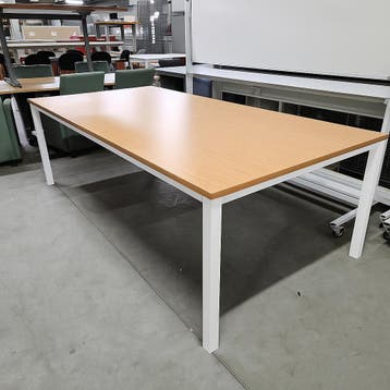 Zeer nette kantoortafel NIEUW eiken blad - 240x120 cm, Ophalen of Verzenden, Nieuw