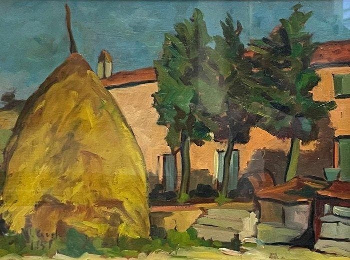 Walter Cecchi (1928-2005) - Casolare di campagna, Antiek en Kunst, Kunst | Schilderijen | Modern