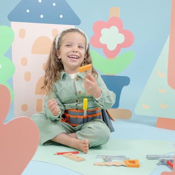 New Classic Toys - Gereedschapsgordel - Oranje - 16, Ophalen of Verzenden, Zo goed als nieuw