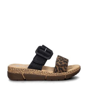 Rieker slippers voor dames in het Zwart, Slippers, Verzenden, Zwart, Nieuw