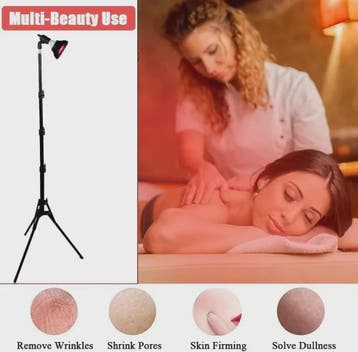 Roodlichttherapie Lamp 660nm & 850nm met Statief - Huidverbe, Verzenden, Nieuw