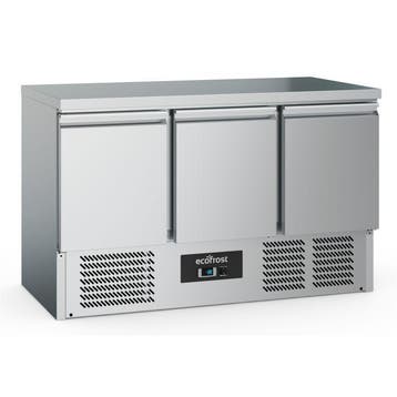 Ecofrost Koelwerkbank | 368L | 3 Deuren 1/1 GN | +2°C/+8°C |, Ophalen of Verzenden, Nieuw