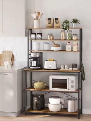 Keukenrek met 6 Planken & Haken – 100×40×167 cm Magnetron, Verzenden, Nieuw