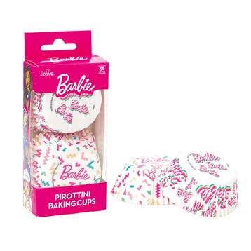 Cupcake Vormpjes Barbie #3 Ø50x32(h)mm 36 stuks**, Verzenden, Nieuw