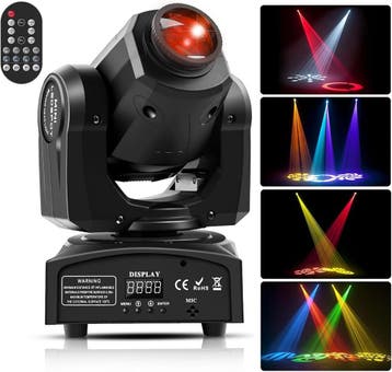 UKing Disco Moving Head | 8 Gobos | Tweedekansje OP=OP, Ophalen of Verzenden, Zo goed als nieuw, Licht, Geluidgestuurd