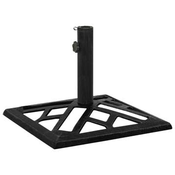 vidaXL Parasolvoet 44x44x31 cm gietijzer zwart, Verzenden, Nieuw, Minder dan 1 meter, Parasolvoet