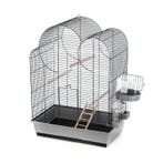 Vogelkooi Duvo Eliza – Grijs/Zwarte Binnenkooi voor Parki., Verzenden, Nieuw, Overige materialen, Vogelkooi