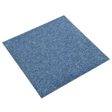 vidaXL Tapijt 20 st Blauw 50 x 50 cm 100% Polypropyleen, Verzenden, Nieuw, Blauw
