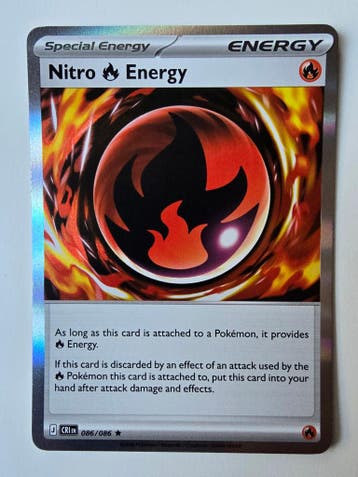 NITRO FIRE ENERGY (CHAOS RISING 086/086) (HOLO) (POKÉMON), Verzenden, Gebruikt