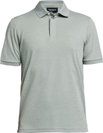 2dekans | Tenson TXlite Melange Polo Heren - Grijsgroen -, Kleding | Heren, Ophalen of Verzenden, Zo goed als nieuw, Overige maten