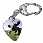 Plectrum ketting of sleutelhanger met afbeelding van een koe, Verzamelen, Ophalen of Verzenden, Nieuw