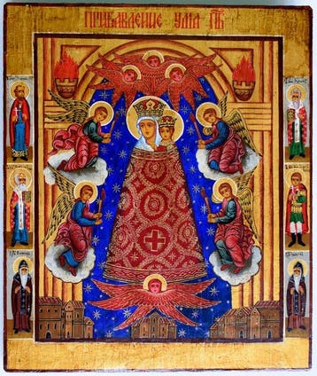 Icoon - Russische Orthodoxe icoon Onze-Lieve-Vrouw