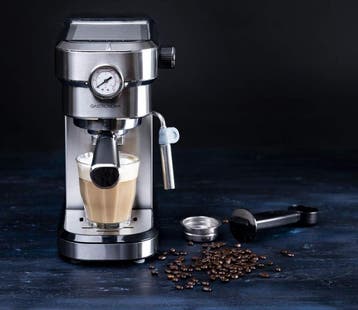 Gastronoma Espressomachine - 15 bar - Pistonmachine met Melk, Verzenden, Zo goed als nieuw