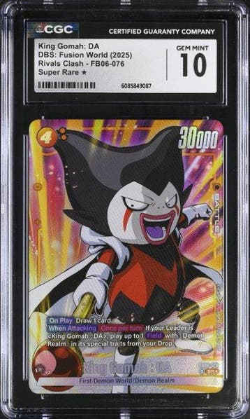 Bandai - 1 Graded card - Dragon Ball - King Gomah FB06-076, Nieuw