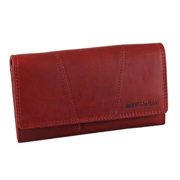 HillBurry Vintage Dames Portemonnee VL777023 - RFID - Rood, Overige merken, Verzenden, Nieuw, Leer