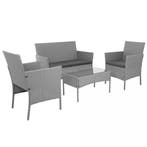 Gardlov Donkergrijze loungeset voor tuin, balkon of terra..., Ophalen of Verzenden, Nieuw