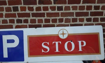 Stella Artois - Parking - Stop - Emaille bord - Emaille