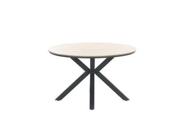 Garden impressions edison tuintafel rond 122 cm., Nieuw, Rond, Hout