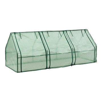 [en.casa] Tuinkas Höflein kweekkas 240x90x90 cm groen, Verzenden, Nieuw