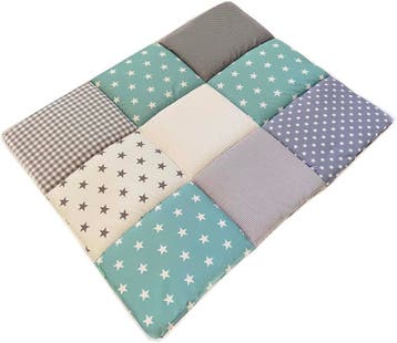 Boxkleed Zeegroene Sterren, Kinderen en Baby's, Ophalen of Verzenden, Nieuw, Boxkleed