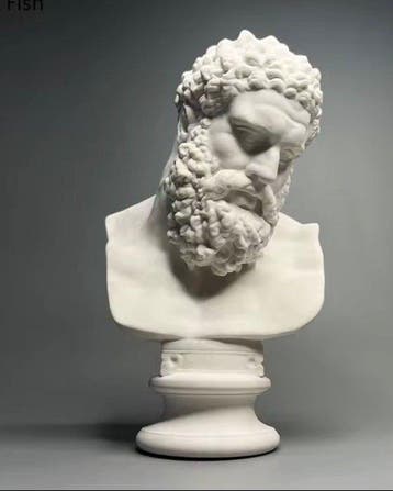 Beeldje - Hercules mitologia romana - Gips