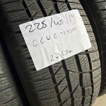 4 x Continental 225-45-19 Winterbanden 5,5mm, Auto-onderdelen, 19 inch, Gebruikt, Band(en), Personenwagen