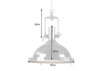 Hanglamp INDUSTRIAL 40cm chroom - 22856, Huis en Inrichting, Ophalen of Verzenden, Nieuw