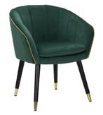 FAUTEUIL PARIS VERDE/GOUD CM 62X58X78, Huis en Inrichting, Ophalen of Verzenden, Nieuw