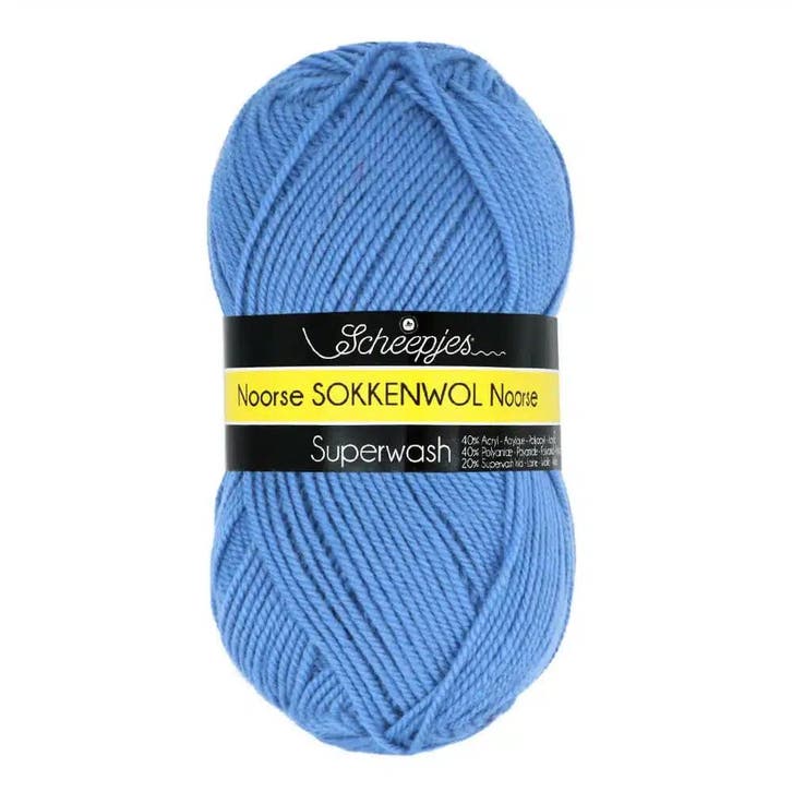 Scheepjes Noorse Wol Markoma 100g - 6859 - Blauw, Hobby en Vrije tijd, Breien en Haken, Nieuw, Verzenden
