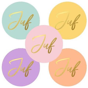 30x Sticker Juf - vakantie - leerkracht - school - onderw..., Ophalen of Verzenden, Nieuw, Meerdere stickers
