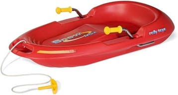 Kunststof Slee RollySnow Max | Tweedekansje | OP=OP, Kinderen en Baby's, Speelgoed | Buiten | Sleeën, Ophalen of Verzenden, Rem